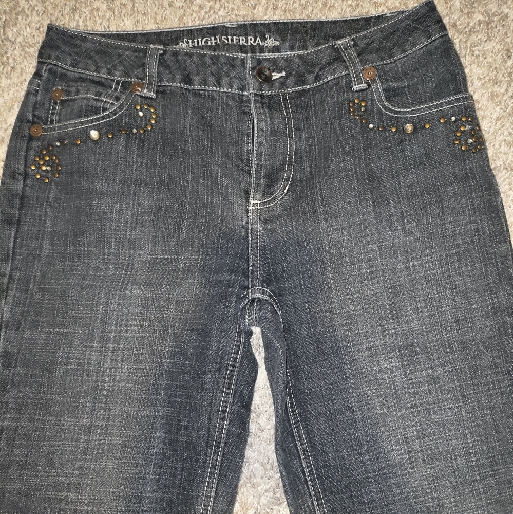 ☆ Y2K Rhinestone High Sierra Jeans ☆